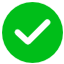 green checked circle